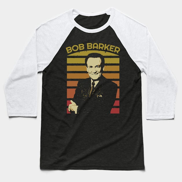 bob barker retro sunset style Baseball T-Shirt by podni cheear